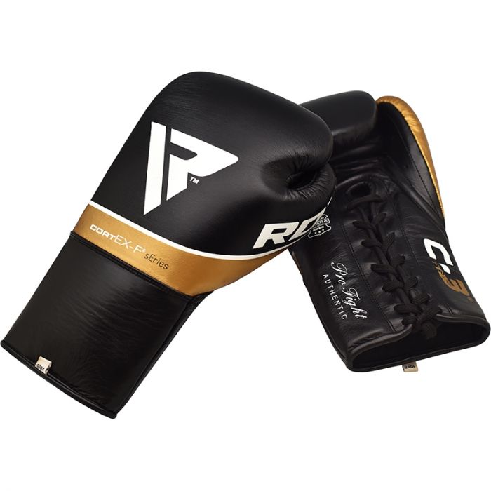 RDX GUANTES DE BOXEO C3 DE COMBATE PRO APROBADOS POR LA BBBOFC (CUERO AUTENTICO) 10 Onzas - Imagen 5