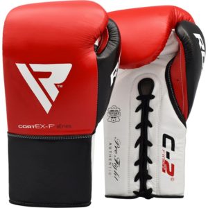 RDX GUANTES DE BOXEO C2 DE COMBATE APROBADOS POR LA BBBOFC (CUERO AUTENTICO) 10 Onzas