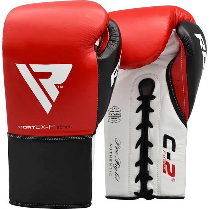 RDX GUANTES DE BOXEO C2 DE COMBATE APROBADOS POR LA BBBOFC (CUERO AUTENTICO) 10 Onzas