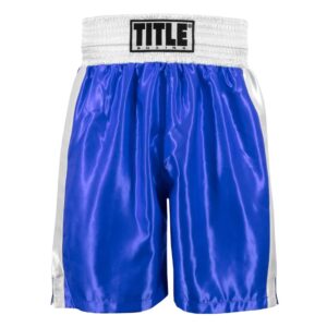 TITLE SHORT DE BOXEO PROFESIONAL AZUL/BLANCO