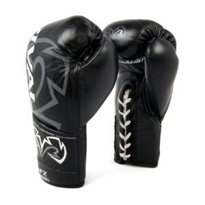 Guante De combate rival rfx guerrero pro cuero 100% blk