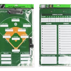 Tablero tacticode béisbol para coach