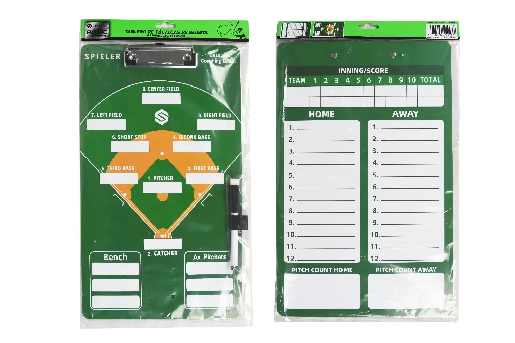 Tablero tacticode béisbol para coach