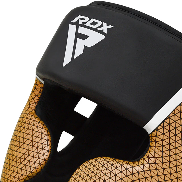 RDX Casco de boxeo Aura dorado - Imagen 3