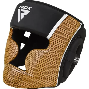 RDX Casco de boxeo Aura dorado