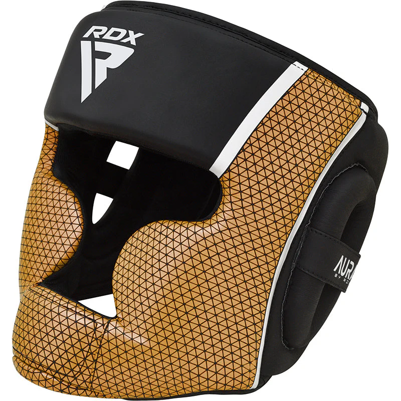 RDX Casco de boxeo Aura dorado